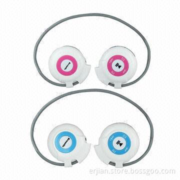 Sports Bluetooth Headset for Smartphones, with Mic, Volume Control Buttons, Sports MP3, FM Radio